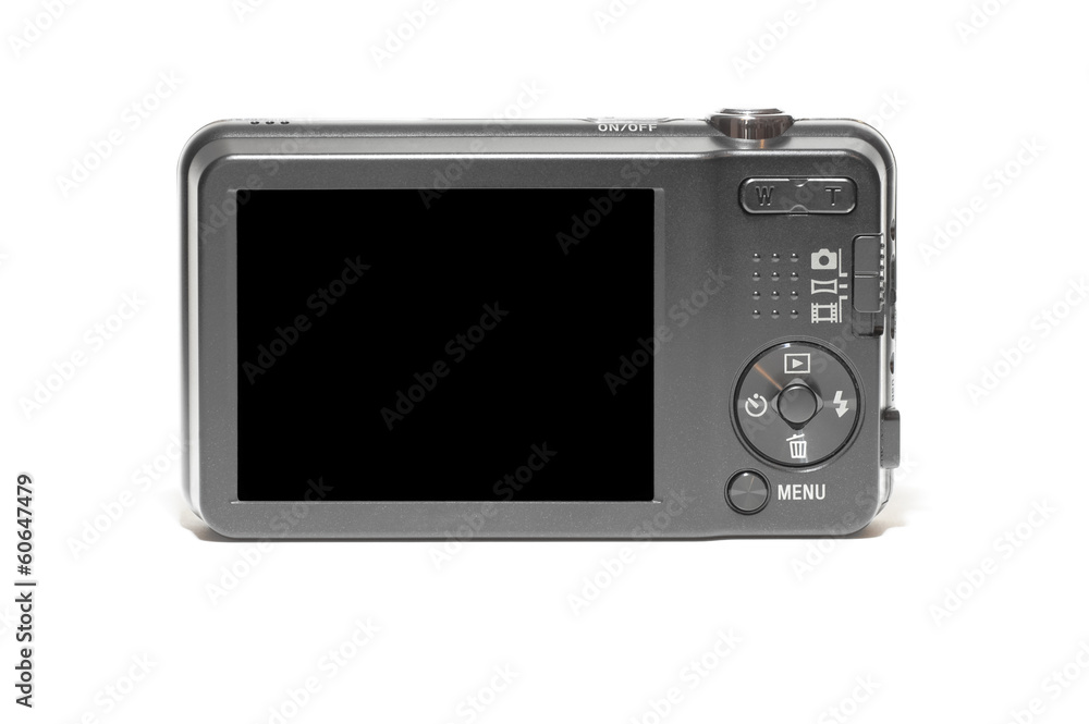 Fotocamera compatta con display nero Fotocamera compatta con display nero
