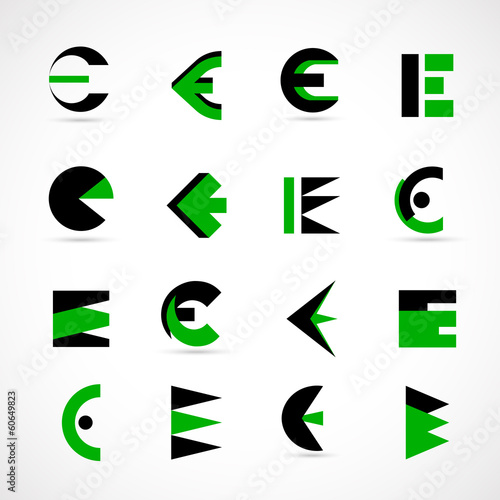 Free Download Unusual Letters Set - Isolated On Gray Background - GFXLoad