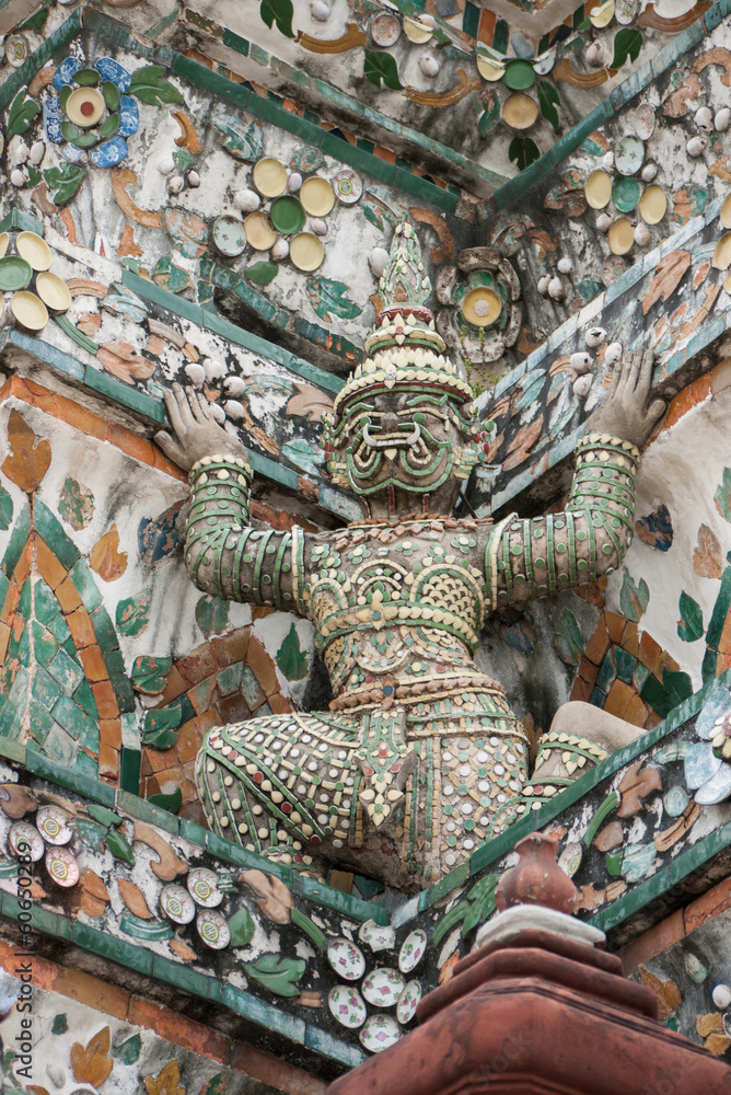 Obraz premium Giant Buddha statue in temple, Bangkok, Thailand