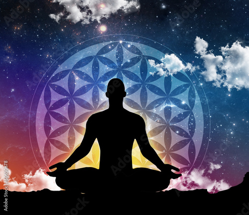Obraz na plátně Meditation night