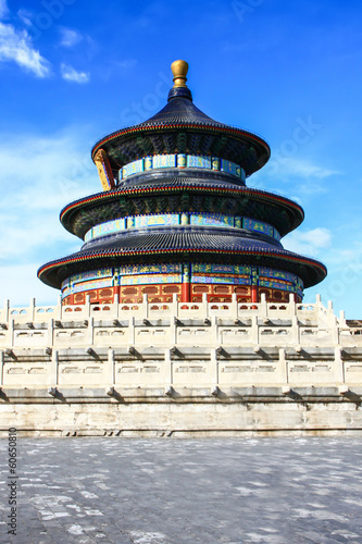 temple of heaven with blue sky, Beijing, China