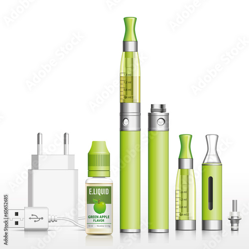 E-cigarette, e-liquid apple