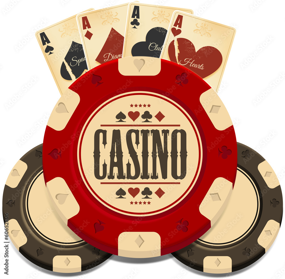 Naklejka premium Casino