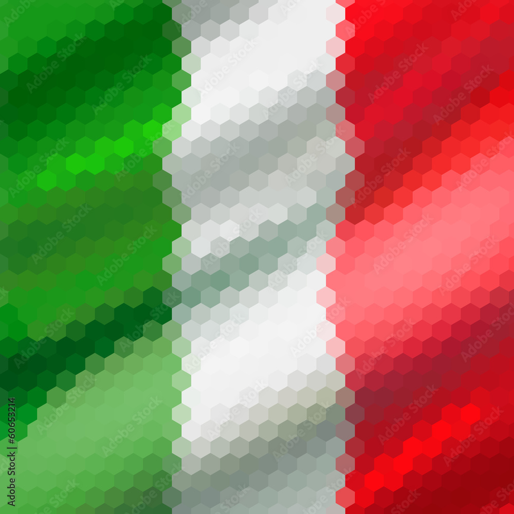 Mosaic background for your design. Italian flag Mosaic background for your design. Italian flag