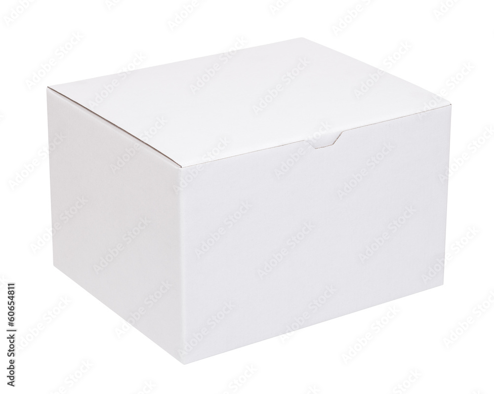 Cardboard box on a white background Cardboard box on a white background