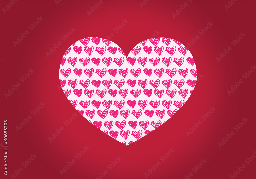 Heart Valentines day card vector background Heart Valentines day card vector background