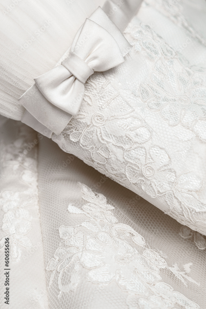 Obraz premium White wedding dress