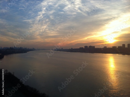 Atardecer en el rio Hudson New York City