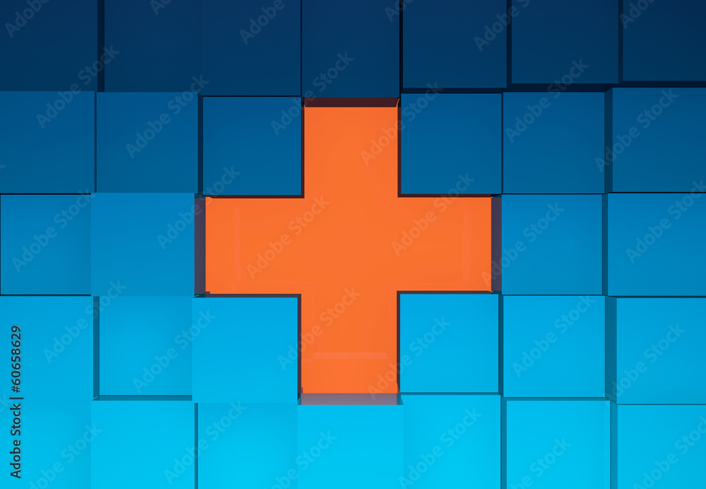 Obraz premium Cubes Background