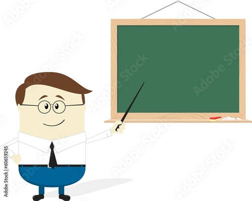 teacher flat design