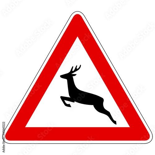 Wildwechsel (Aufstellung rechts) – Gefahrzeichen