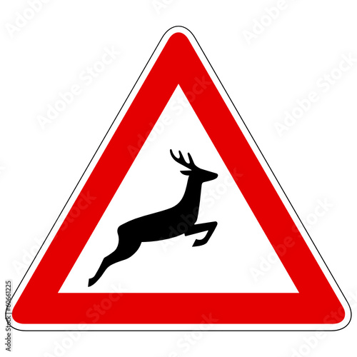 Wildwechsel (Aufstellung links) – Gefahrzeichen