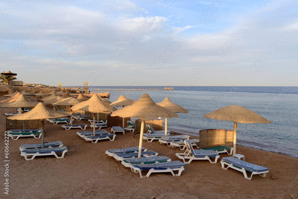 Evening beach in Sharm el Sheikh