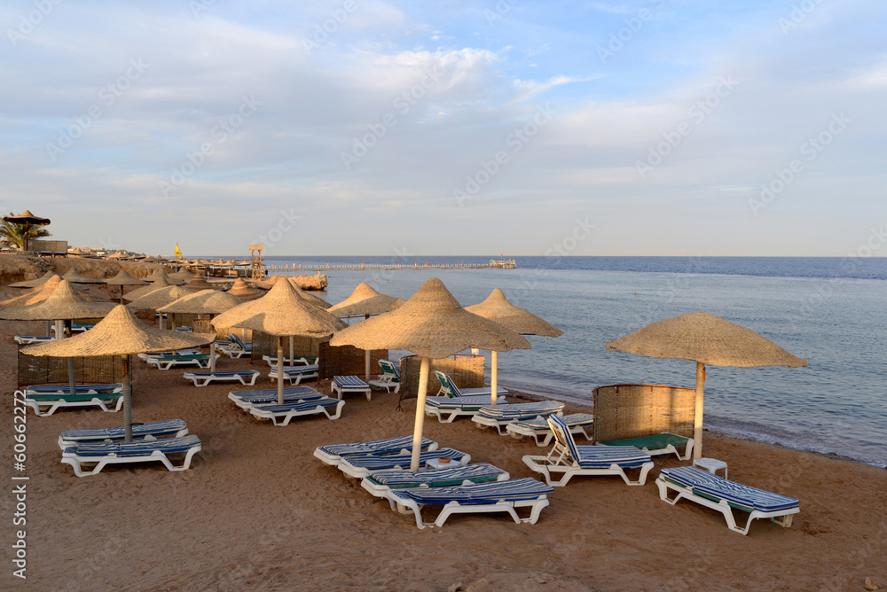 Evening beach in Sharm el Sheikh Evening beach in Sharm el Sheikh