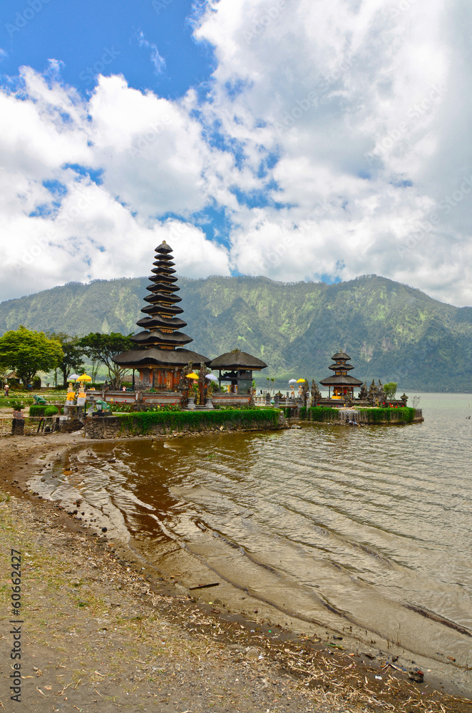 Pura Ulun Danu temple on a lake Beratan. Bali Pura Ulun Danu temple on a lake Beratan. Bali