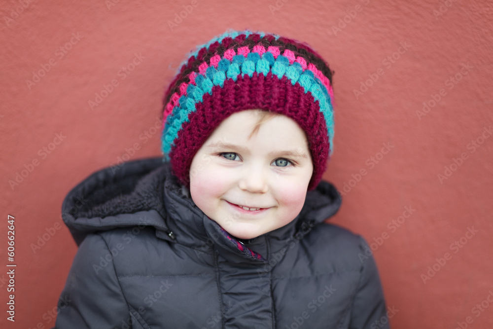 Cute little girl outdoor portrait Cute little girl outdoor portrait