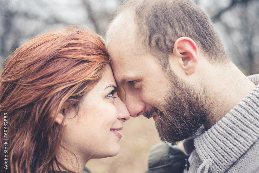 close up faces of couple in love close up faces of couple in love