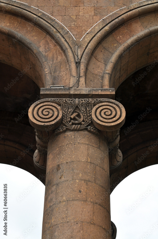 Fototapeta premium Columns with capitals. Yerevan