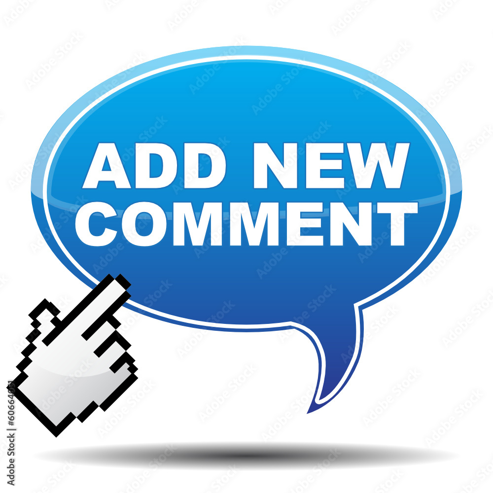 Fototapeta premium ADD NEW COMMENT ICON