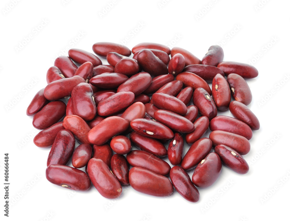 red bean isolated on white background red bean isolated on white background