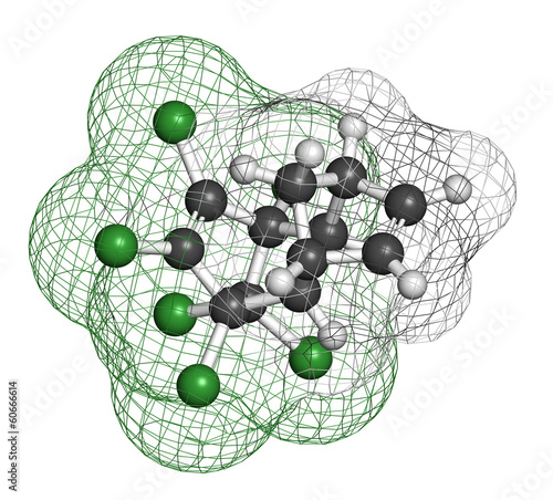 Aldrin banned pesticide. Once widely used as insecticide. photo