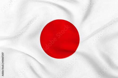 Fabric texture of the flag of Japan