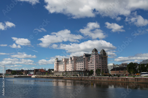 Photography View of the embankment of Oslo, Norway