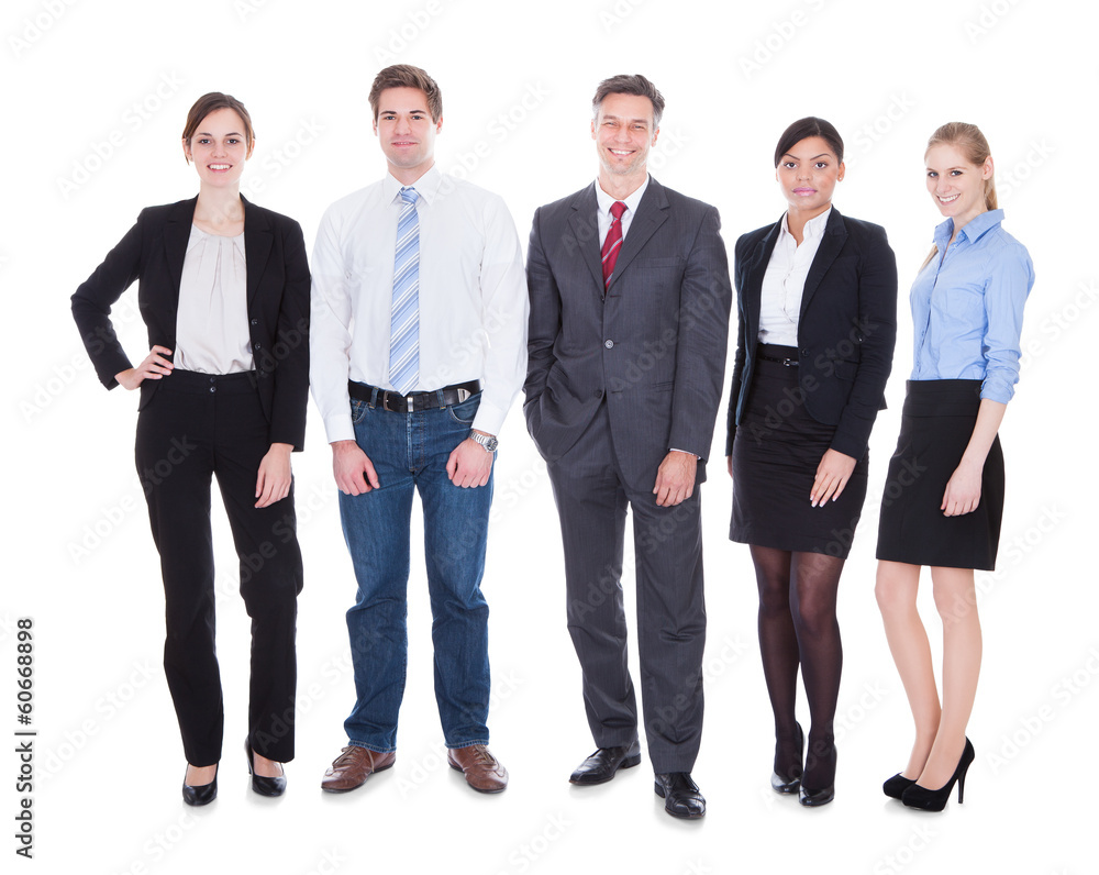 Group Of Businesspeople In Pose Group Of Businesspeople In Pose