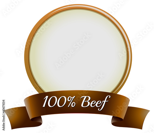 A pure beef label