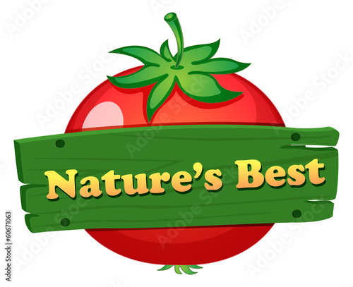 A wooden board with a nature's best label