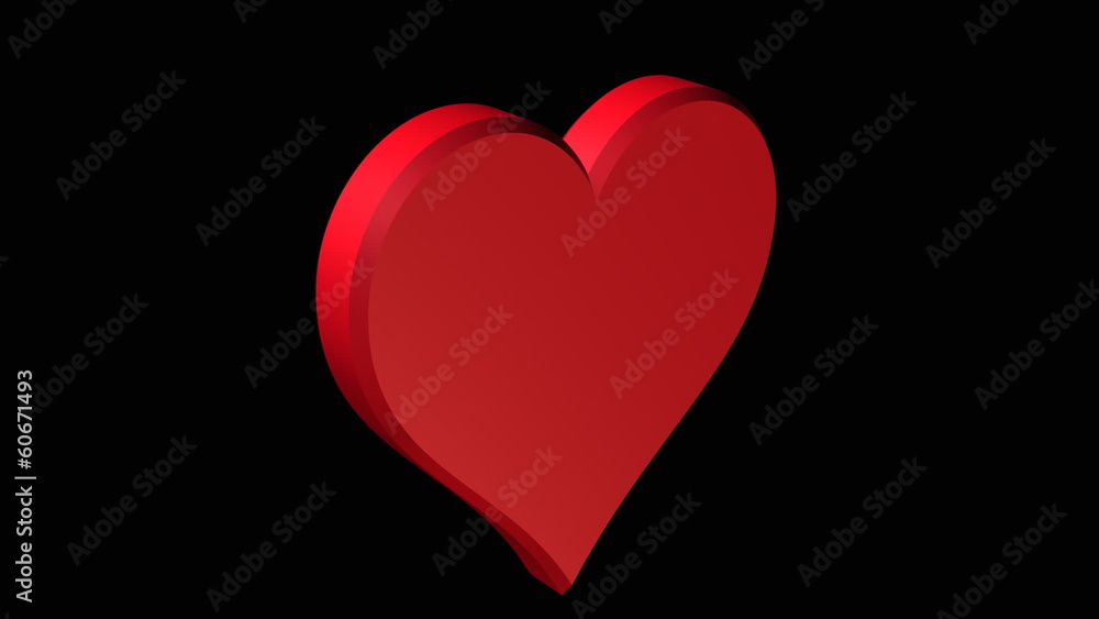 3d red heart rotation animation 3d red heart rotation animation
