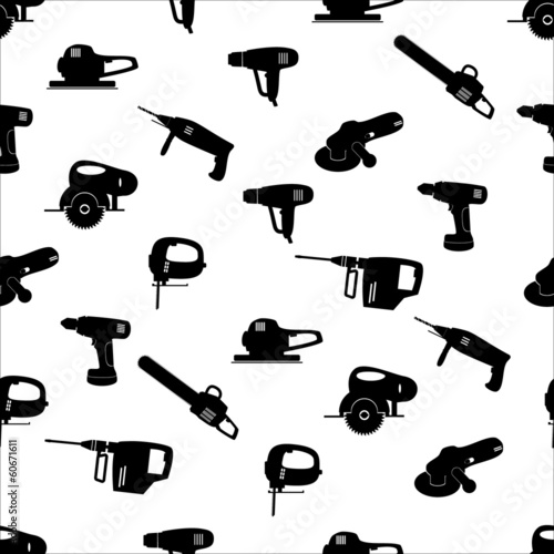 power tools icon pattern eps10