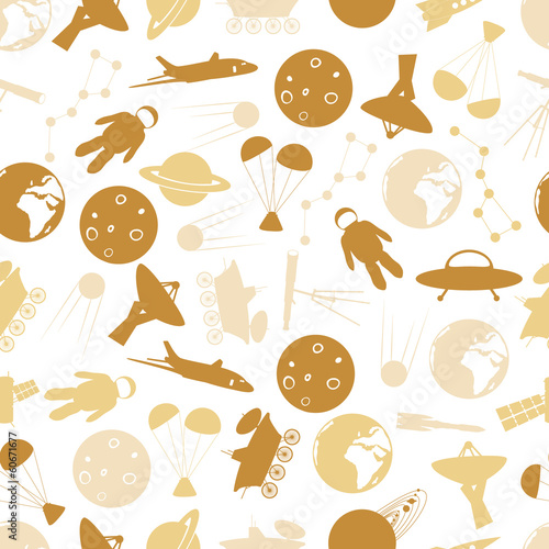 space icon color pattern eps10
