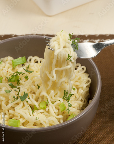 Fast cooking noodles photo