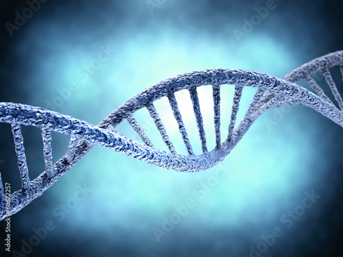 DNA molecule over abstract background