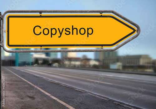 Strassenschild 15 - Copyshop