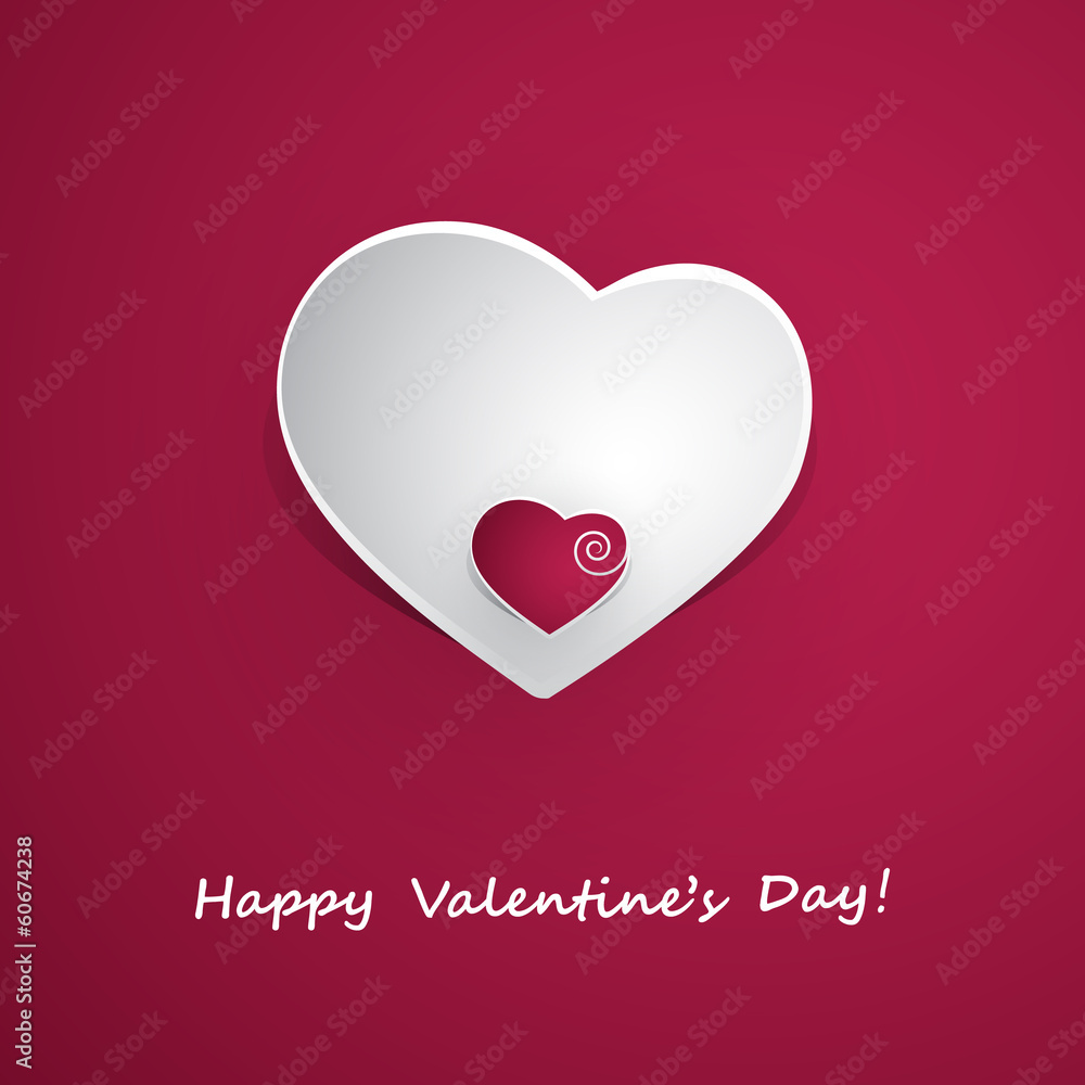Valentines Day Card Design - Template Illustration Valentines Day Card Design - Template Illustration