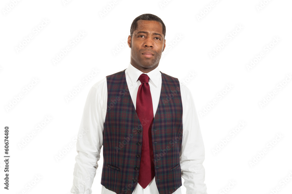 black man isolated on white background black man isolated on white background