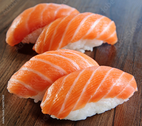 Japanese food - Salmon Niguiri