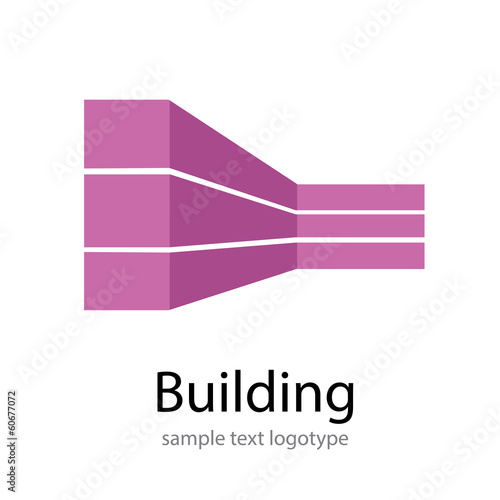 Vector Logo property developer, house and city