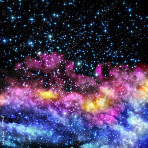 Fototapeta Naklejka Na Ścianę i Meble -  Blue and magenta nebula