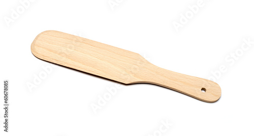 Kitchen wood utensil isolated on white