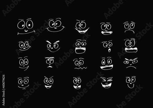 cartoon faces
