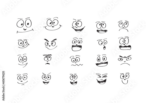 cartoon faces