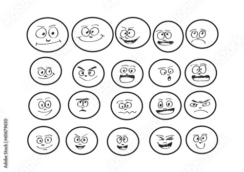 cartoon faces