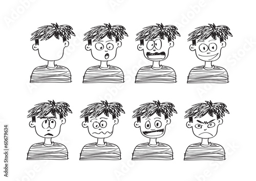 cartoon faces