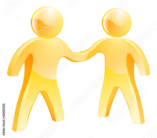 People shaking hands concept