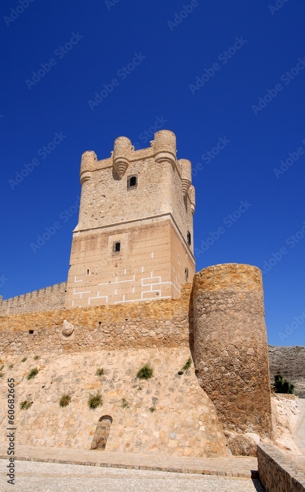 Villena Castle in Costa Blanca Alicante Spain