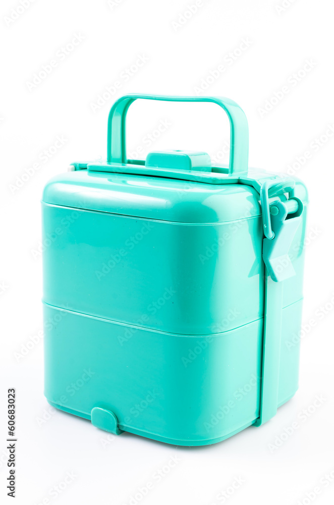 Tiffin box on isolated white background Tiffin box on isolated white background