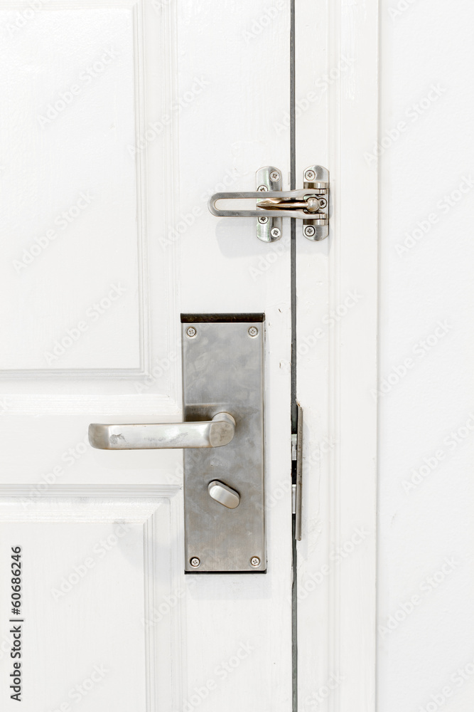 Door locked with Doorknob Door locked with Doorknob